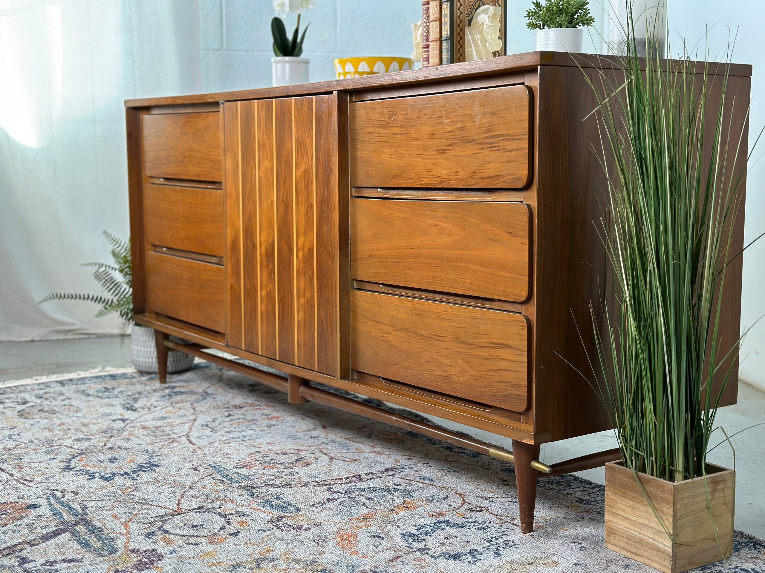 Large 9 Drawer Lowboy Dresser by Basic Witz