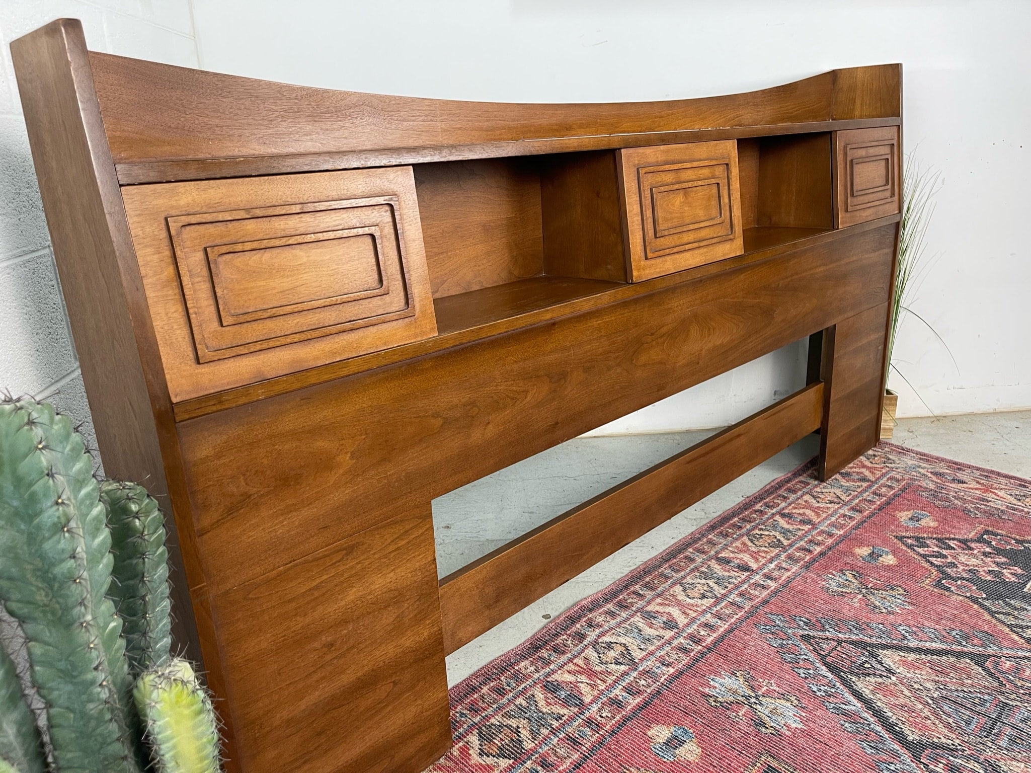 Rare Broyhill Sculptra King Headboard SimplyMidKC